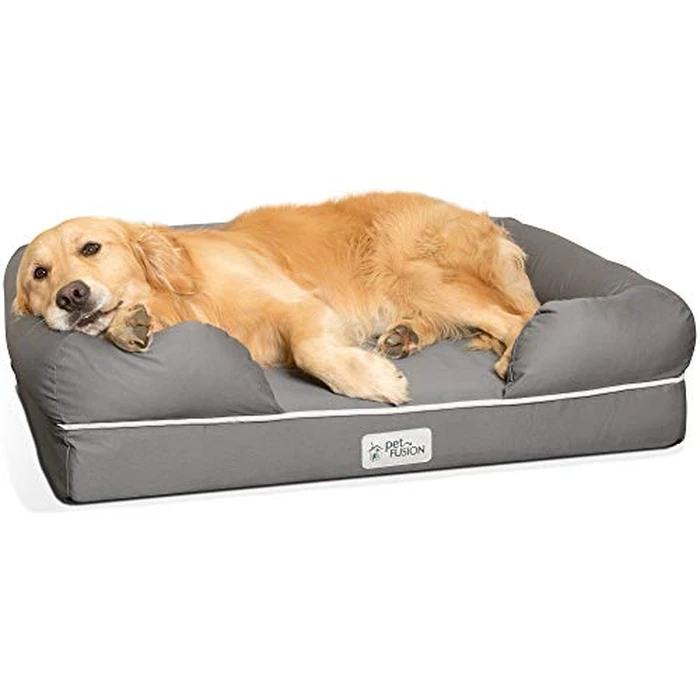 PetFusion Ultimate Dog Bed, Orthopedic Memory Foam, Multiple Sizes and Colors, Medium Firmness Pillow, Waterproof Liner, YKK Zippers, Breathable 35% Cotton Cover by PetFusion - Used - Very Good condition - US$134.34