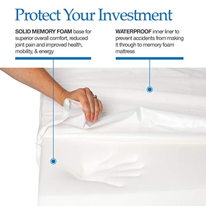 PetFusion Ultimate Dog Bed, Orthopedic Memory Foam, Multiple Sizes and Colors, Medium Firmness Pillow, Waterproof Liner, YKK Zippers, Breathable 35% Cotton Cover by PetFusion - Image 3