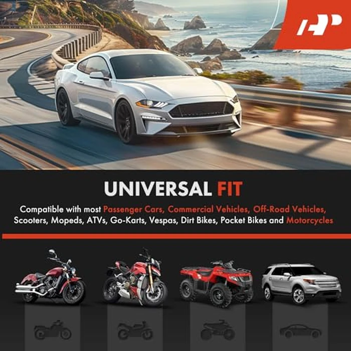 A-Premium - Disc Horn 2PCS High & Low Universal Electric Horns, 12V 110 dB, Compatible with Most Passenger Car, Commercial/Off-Road Vehicle, Motorcycles, ATVs, Scooter, Dirt/Pocket Bikes & More, 76 mm by A-Premium - Image 8