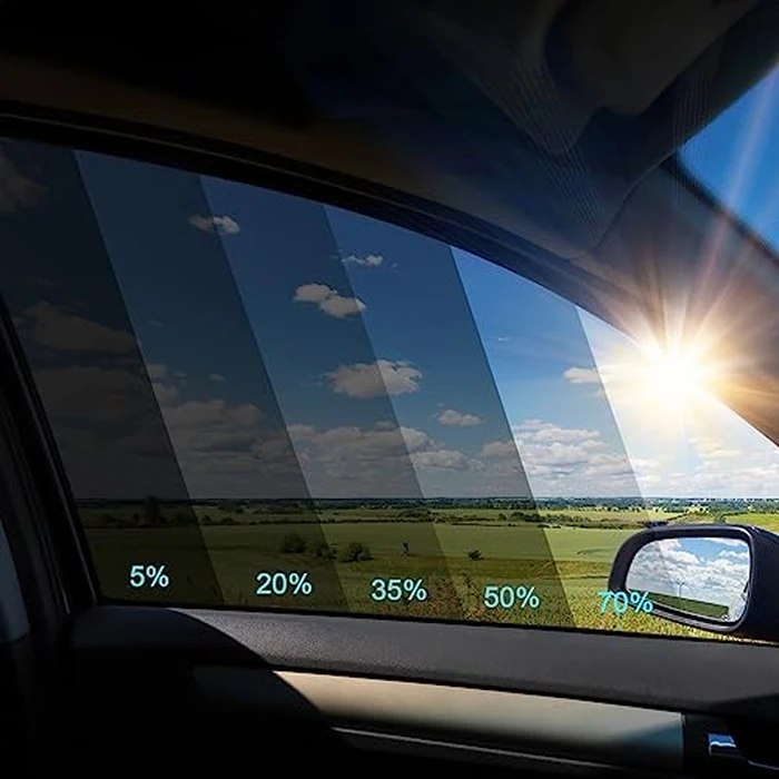 TOYOCO Window Tint Film for Cars, Car Window Tint Window Privacy Film, Car Shade Front Windshield, Heat & UV Block and Scratch Resistant, Blackout Window Film Auto Car Windshield Sun Shade Roll by TOYOCO - Image 6