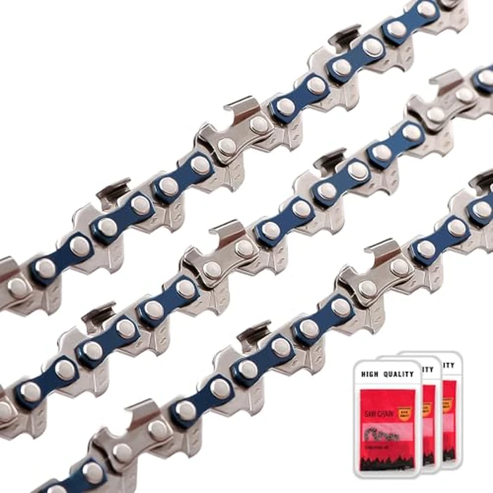 M.A.K 10 inch Chainsaw Chain 56DL Drive Link, 1/4 LP Pitch, 0.043” Gauge, Fit for Craftsman, Echo, Poulan, Ryobi, Worx 10 inch Chainsaw Chains, 3pcs by M.A.K - Image 1