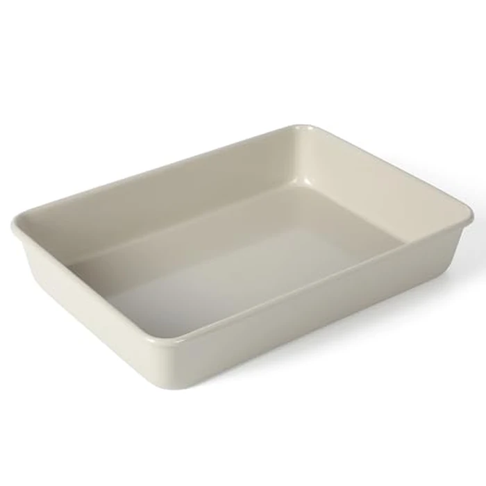 Martha Stewart Gallen 13 x 9 Inch Rectangular Nonstick Carbon Steel Cake/Baking Pan- Cool Grey by Martha Stewart - Used - Like New condition - CA$19.41