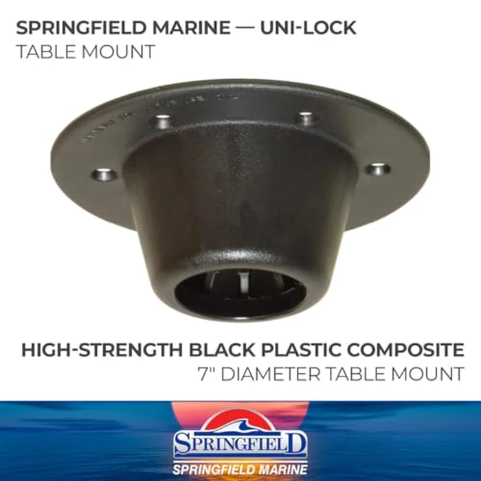 Springfield Marine 1660704-L Uni-Lock Storable Table Mount, Black by SPRINGFIELD - Image 2
