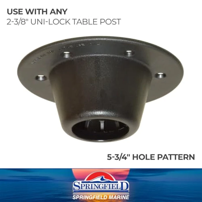 Springfield Marine 1660704-L Uni-Lock Storable Table Mount, Black by SPRINGFIELD - Image 3