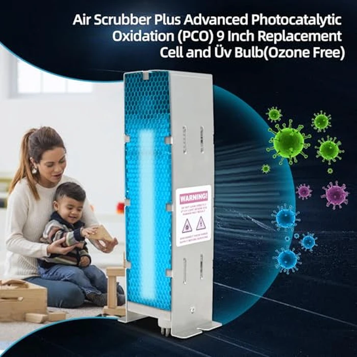 Lnytfee Air Scrubber Advanced Photocatalytic Oxidation (PCO) 9" Replacement Cell & ÜνBulb for Activetek InDuct 2000 for A1013A,A1013C,A1013P,A1013Q, A1013T,A1013U(Ozone Free) by Lnytfee - Image 6