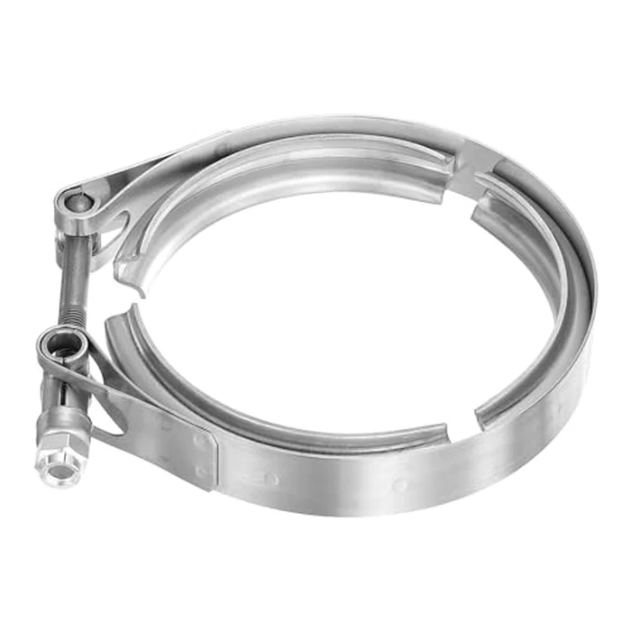 uxcell 4" V Band Clamp 304 Stainless Steel for Exhaust Systems Downpipe Exchange Exhaust Accessories, Adjustment Range 102mm / 4.02inch by uxcell - Image 1