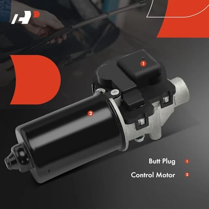 A-Premium Front Windshield Wiper Motor Without Washer Pump Compatible with Ford, Mazda & Mercury Models - Explorer, E-150, E-250, E-350 Econoline, Ranger, Escort, Thunderbird, B2300 & More, 5-Pin by A-premium - Image 4