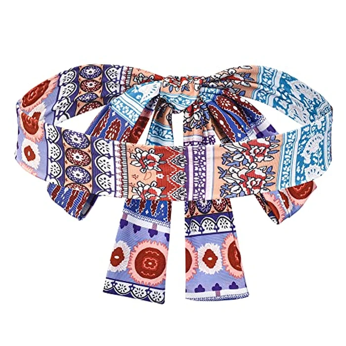 ZeroShop Hippie Costume Women,70s Outfits Hippy Clothes Accessories,60s Decades Pants,Glasses,Flower Crown Headbands,Fringe Vest,Earrings,Necklaces Accessories for Halloween,3-L by ZeroShop - Image 3