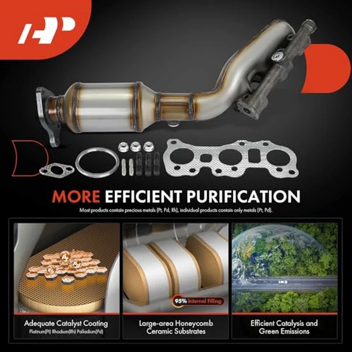 A-Premium Front Left Exhaust Manifold Catalytic Converter with Gasket Kit Direct-Fit Compatible with Toyota Tacoma 2012 2013 2014 2015 4.0L, E.P.A. Compliant by A-Premium - Image 6