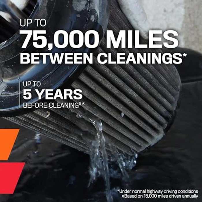 K&N High-Flow Original Lifetime Universal Clamp-On Air Filter: High Performance, Premium, Washable: Flange Diameter: 2.0625 In, Filter Height: 5 In, Flange Length: 2.5 In, Shape: Round, RU-1780 by K&N - Image 6