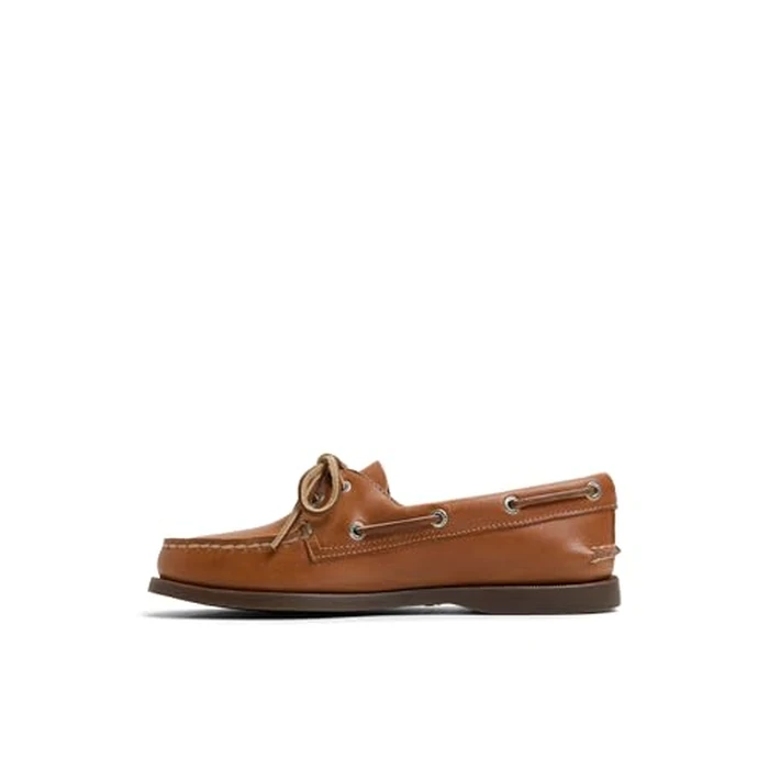 Sperry Women's Authentic Original(TM) 2 Eye Leather Boat Shoe, Tan, 8 by Sperry - Used - Good condition - CA$57.71