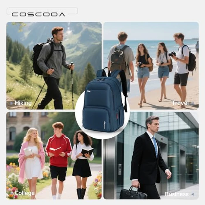 COSCOOA 17x10x9 Personal Item Bag United Airlines,Small Carry On Backpack 20L,Flight Approved Underseat Travel Luggage Bag, Mochila de Viaje,Cabin Size Lightweight Travel Backpack by COSCOOA - Image 7