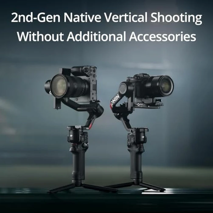 DJI RS 4, 3-Axis Gimbal Stabilizer for DSLR and Mirrorless Cameras Canon/Sony/Panasonic/Nikon/Fujifilm, 2nd-Gen Native Vertical Shooting, 2-Mode Switch Joystick, Teflon Axis Arms, Camera Gimbal by DJI - Image 3