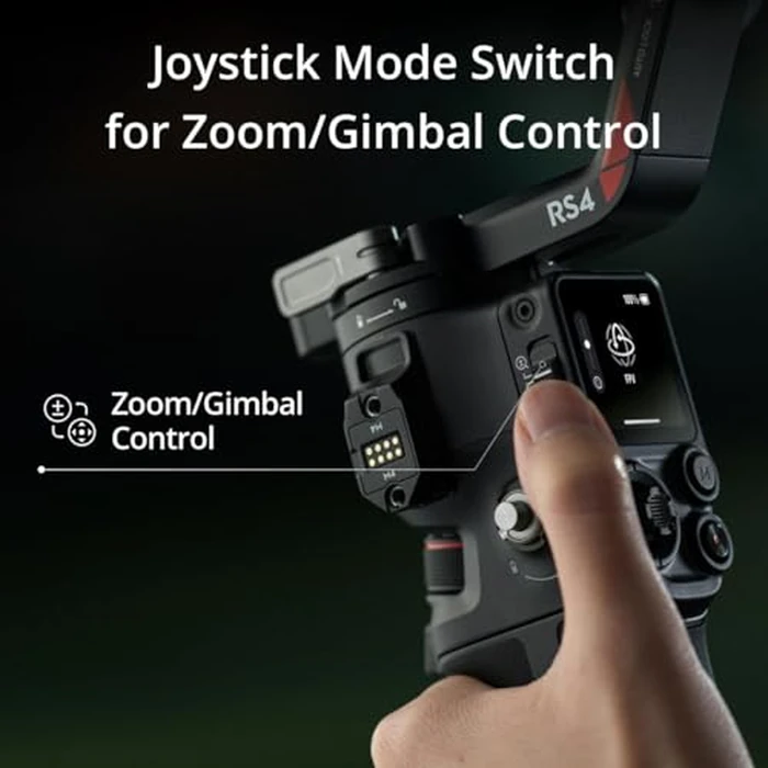 DJI RS 4, 3-Axis Gimbal Stabilizer for DSLR and Mirrorless Cameras Canon/Sony/Panasonic/Nikon/Fujifilm, 2nd-Gen Native Vertical Shooting, 2-Mode Switch Joystick, Teflon Axis Arms, Camera Gimbal by DJI - Image 4