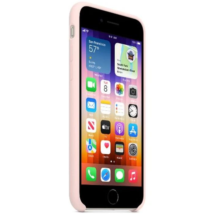 Apple Silicone Case for iPhone SE - Chalk Pink by Apple - Image 2