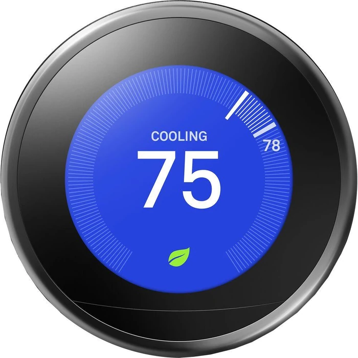 Google Nest Learning Smart Wifi Thermostat (Gen 3) - Mirror Black by Google - Refurbished - Excellent condition - US$122.32