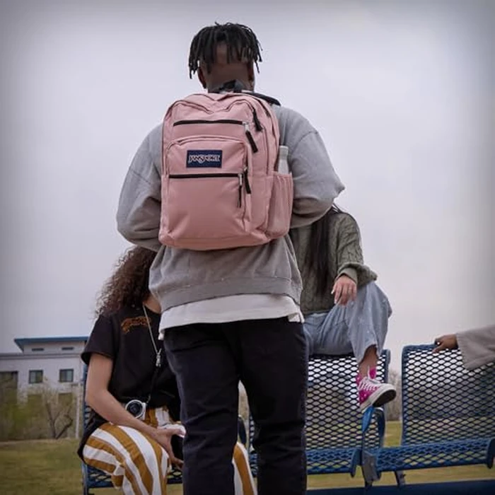 JanSport Laptop Backpack - Computer Bag with 2 Compartments, Ergonomic Shoulder Straps, 38.1 cm Laptop Sleeve, Haul Handle - Blue Dusk by JANSPORT - Image 2