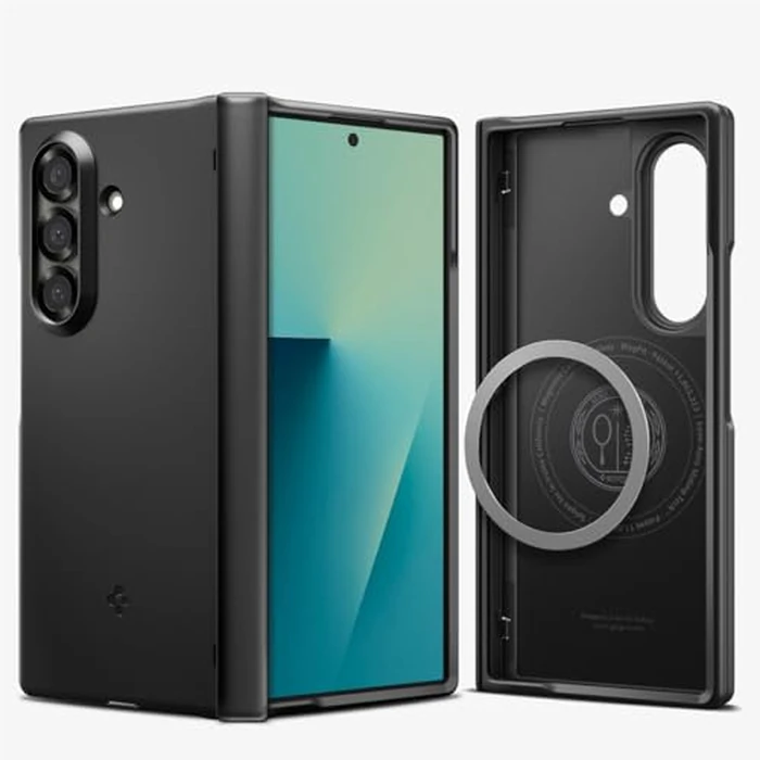 Spigen for Galaxy Z Fold 7 Case, Airfit Pro Magfit [Hinge Protection] [Qi2.1 Certified/Magnet for Galaxy] - Black by Spigen - Used - Like New condition - US$30.51