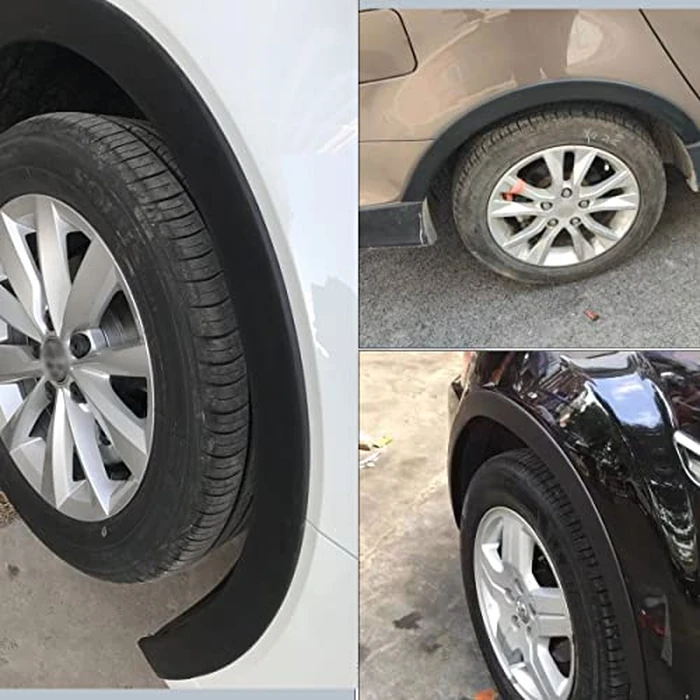 XmuxHai 2.17In(5.5CM)*11.5FT*2PCS Car Wheel Eyebrow Arch Trim Lips Strip Fender Flare Protector Universal Rubber Wheel Eyebrow Protector for Car and Truck Fender Flare Edge Trim (5.5CM) by XmuxHai - Image 6