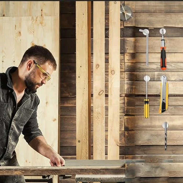 E BAVITE Super Strong Neodymium Disc Magnets with Double-Sided Adhesive 50 Packs Rare Earth Magnet Fridge DIY Building, Scientific Craft, and Office Magnets 1.26 inch D x 1/8 inch by E BAVITE - Image 6