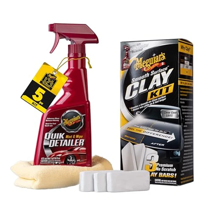 Meguiar's G191700 Smooth Surface Clay Kit, Safe and Easy Car Claying for Smooth as Glass Finish by Meguiar's - Used - Very Good condition - US$16.17