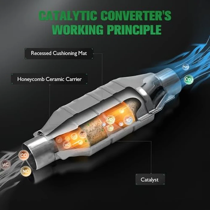 SCITOO 606307 Front Catalytic Converter Fit For Ford For E-250,For E-250 Econoline,For E-350 Club Wagon,For E-350 Econoline,For E-350 Econoline Club Wagon,For E-350 Super Duty,5.4L,EPA Compliant by SCITOO - Image 4