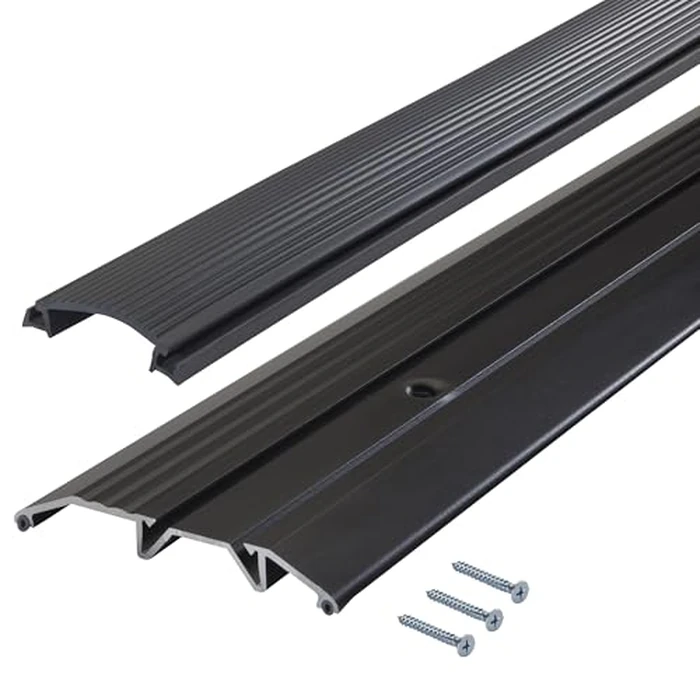 M-D Building Products 10116 3-3/4 in. x 3/4 in. x 36 in. Bronze Aluminum and Vinyl Heavy-Duty Low-Profile Threshold by M-D Building Products - Image 7