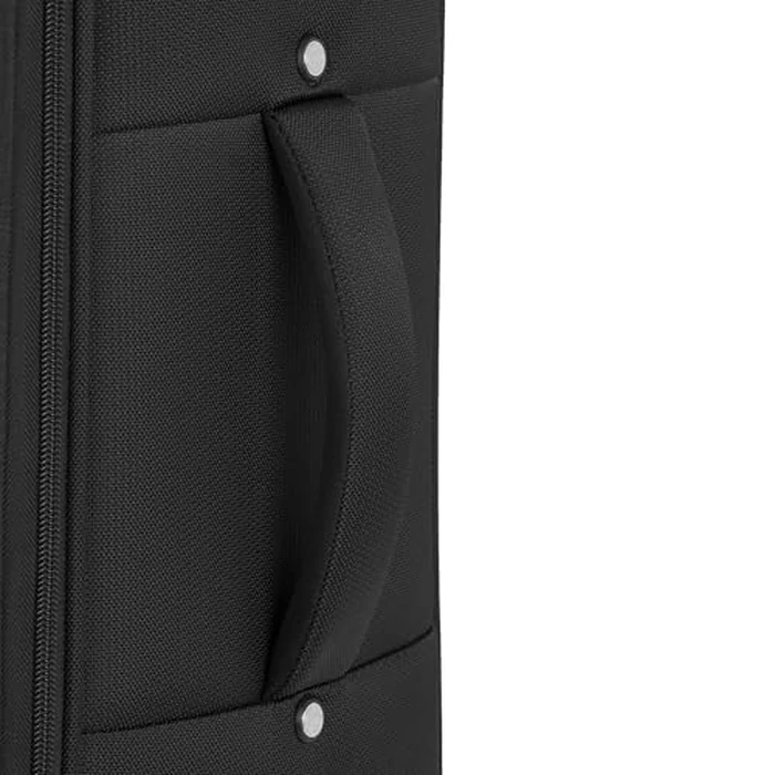 SwissGear Cross Country Softside Lightweight Expandable Spinner Luggage, Black, Checked-Medium 24-Inch by SwissGear - Image 7