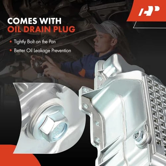 A-Premium Engine Oil Pan Sump with Drain Plug Compatible with Mazda 6 03-05, MPV 00-06, Tribute 01-06, Mercury Cougar 1999-02, Mariner 05-08, Mystique 1995-00, Ford Contour 1995-00, Escape 01-08 by A-premium - Image 7