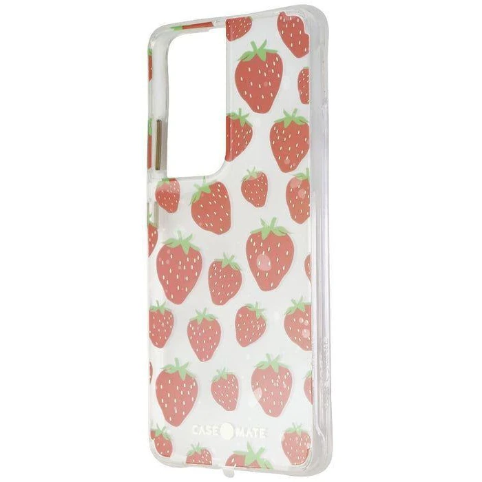 Case-Mate Prints Series Phone Case for Samsung Galaxy S21 Ultra 5G - Strawberry Jam by Case-Mate - Refurbished - Brand New condition