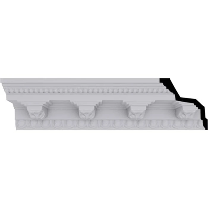 Endurathane Attica Crown Moulding, 3 7/8"H x 3 5/8"P x 5 3/8"F x 94 1/2"L, Factory Primed (2-Pack) by Ekena Millwork - Image 5