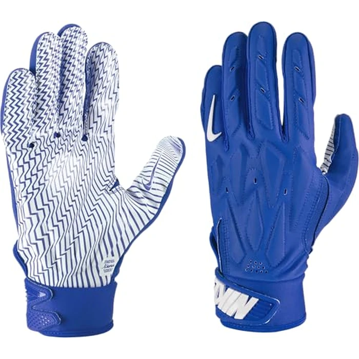 Nike D-Tack 7.0 Lineman Football Gloves Royal | Royal | White, X-Large by Nike - Image 2