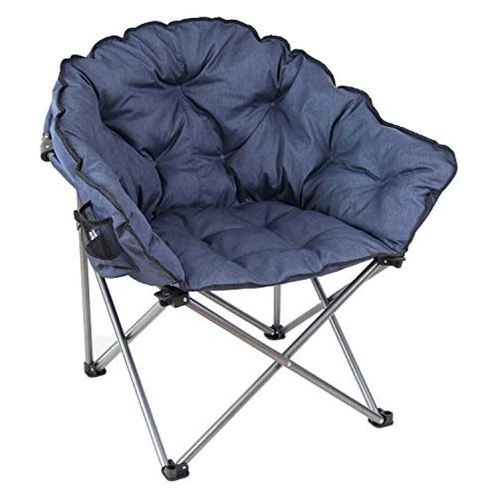MacSports C932S-130, Blue Padded Cushion Outdoor Folding Lounge Patio Club Chair by MacSports - Image 2