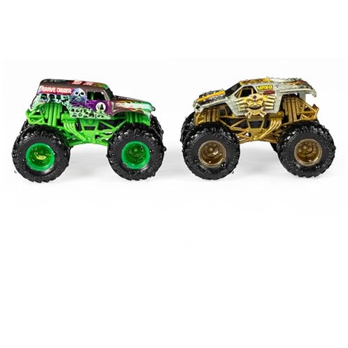 Monster Jam, Official Grave Digger vs. Max D Color-Changing Die-Cast Monster Trucks, 1:64 Scale by Monster Jam - Image 4
