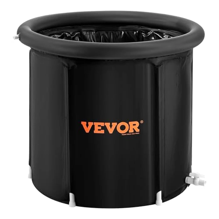 VEVOR Ice Bath Tub, Cold Water Therapy Plunge Tub for Athlete, Portable Outdoor Ice Barrel Plunge Pool for Recovery, 98 Gal Inflatable Folding Bathtub with Cover, Home Ice Pod for Adult, 35.4" Lx30 H by VEVOR - Image 9