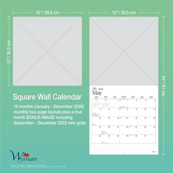 Canadian Geographic The Loon OFFICIAL | 2026 12 x 24 Inch (Hanging) Monthly Square Wall Calendar | Foil Stamped Cover | Wyman Publishing | Nature Birds Wildlife by BrownTrout Publishers Ltd. - Image 5