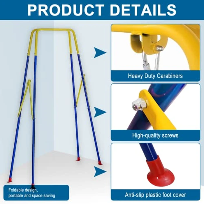 2 in 1 Toddler Swing ＆ Jumper, Swing Set for Indoor/Outdoor, Baby Jumpers and Bouncers, Easy to Assemble & Store, Suitable for Aged 6 Months to 10 Years Old by TOREVSIOR - Image 5