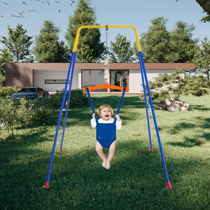 2 in 1 Toddler Swing ＆ Jumper, Swing Set for Indoor/Outdoor, Baby Jumpers and Bouncers, Easy to Assemble & Store, Suitable for Aged 6 Months to 10 Years Old by TOREVSIOR - Image 7
