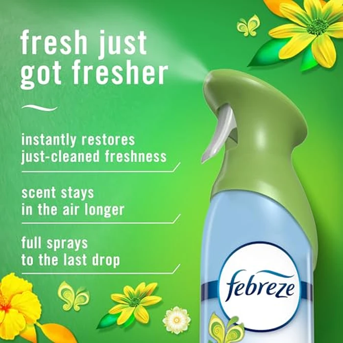 Febreze Air Mist, Air Freshener Spray, Odor Fighting Room Spray, Deodorizer for Home Bathroom Kitchen Office Apartment Dorm Room Classroom, Gain Original Scent, 8.1oz (Pack of 6) by Febreze - Image 3