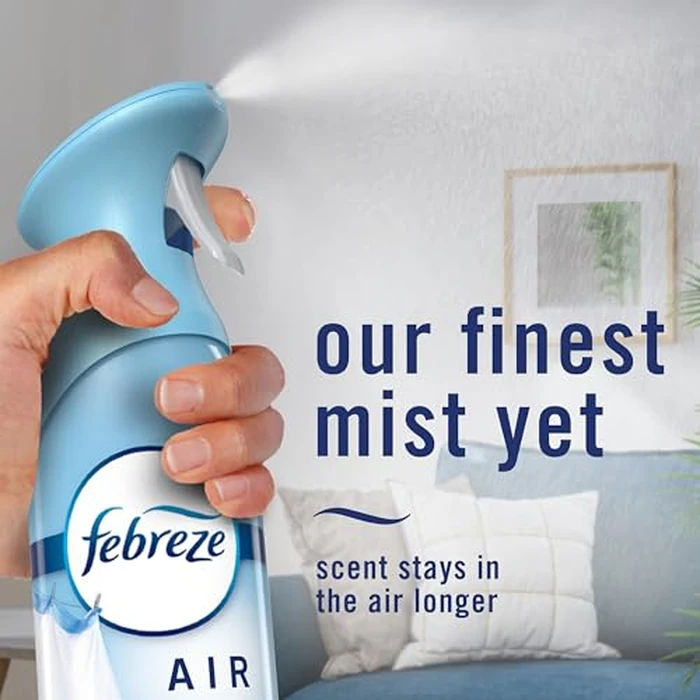 Febreze Air Mist, Air Freshener Spray, Odor Fighting Room Spray, Deodorizer for Home Bathroom Kitchen Office Apartment Dorm Room Classroom, Gain Original Scent, 8.1oz (Pack of 6) by Febreze - Image 6