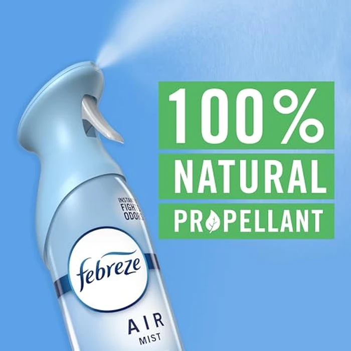 Febreze Air Mist, Air Freshener Spray, Odor Fighting Room Spray, Deodorizer for Home Bathroom Kitchen Office Apartment Dorm Room Classroom, Gain Original Scent, 8.1oz (Pack of 6) by Febreze - Image 8