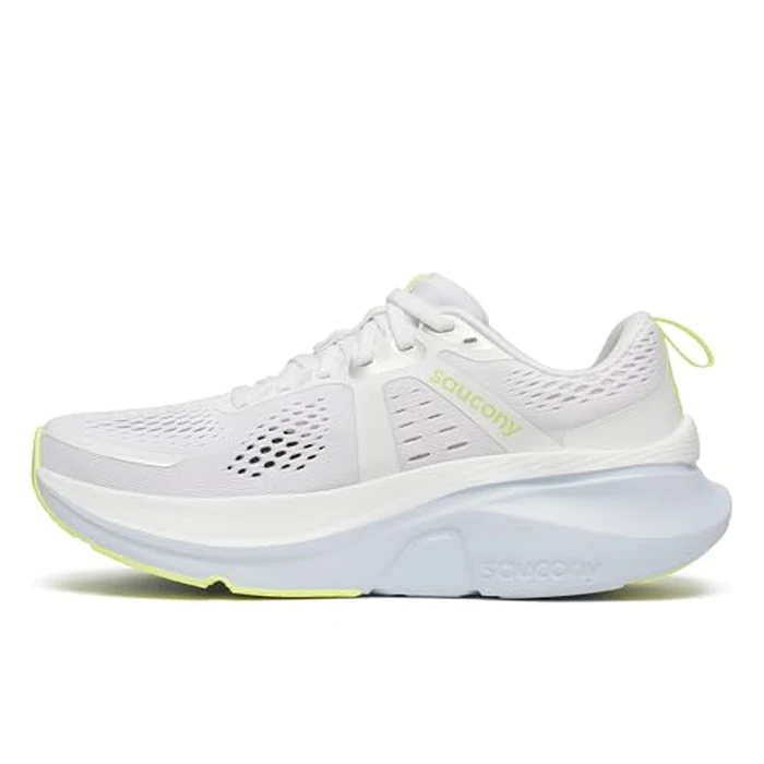 Saucony Women's Guide 18 Running Shoe, White/Ice Melt, 10 W US by Saucony - Used - Like New condition