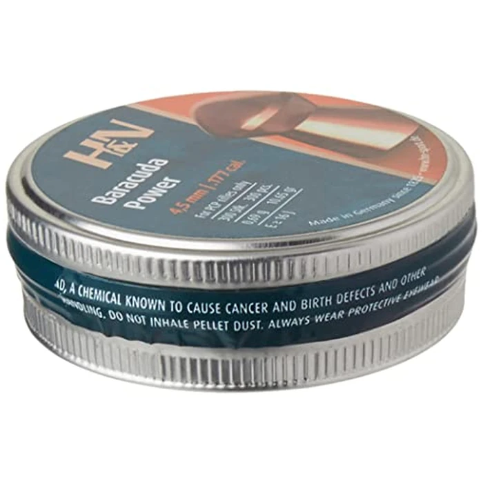 H&N Barracuda Power Airgun Pellets 0.177 Cal, 10.65 Grains, Round Nose, 300 Count (PY-P-735) by H&N Sport - Image 3