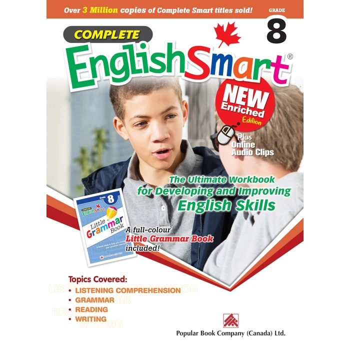 Complete EnglishSmart: Grade 8 (Enriched Edition) by Popular Book Company - Used - Good condition