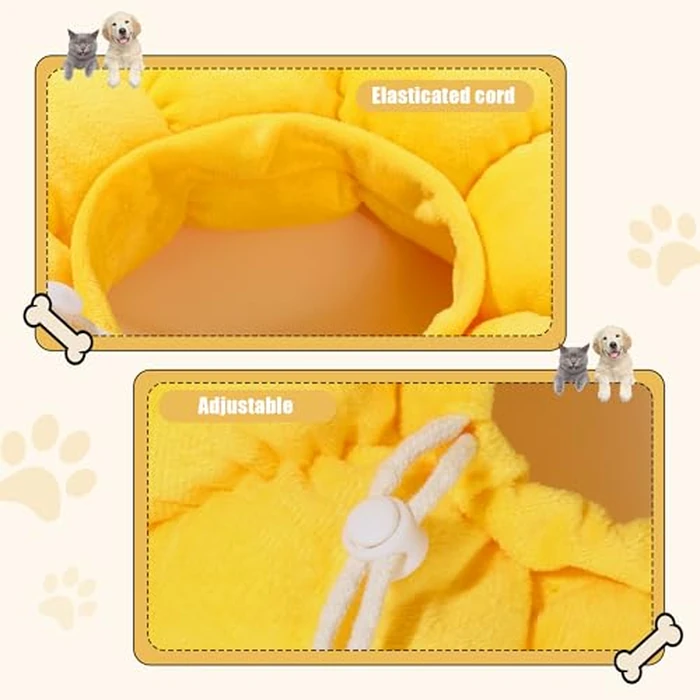 HOMBYS Soft Dog Cone for Dogs and Cats, Cute & Fluffy Flower Shape for Claming, Adjustable Dog Collar Alternative After Surgery, Protective Elizabethan Collar for Dogs Recovery & Stop Licking, M by HOMBYS - Image 8