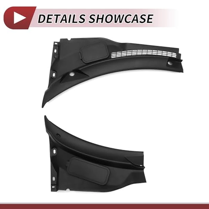HEROFFIX 1 Pcs Windshield Wiper Cowl Cover for Mini Countryman Base Windshield Cowl Replacement No.51719808095/51719808096 Black Plastic by HEROFFIX - Image 4