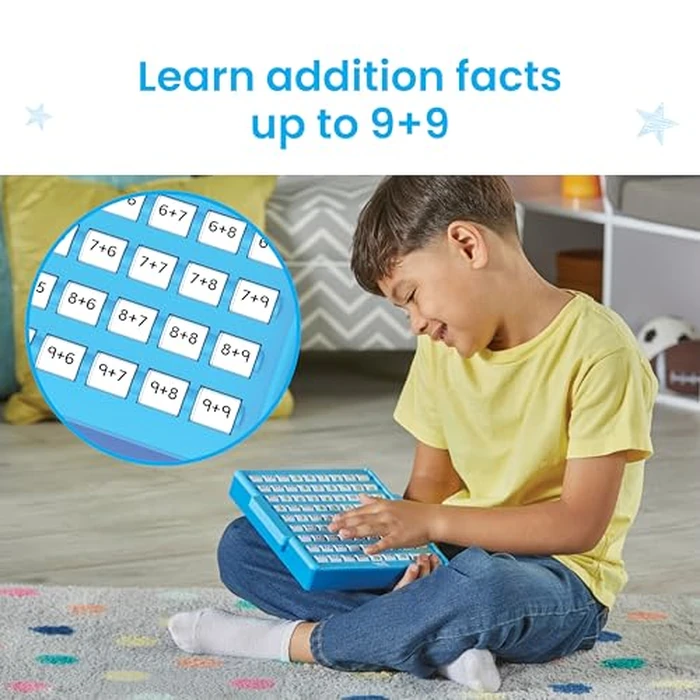 hand2mind Addition Practice Board, Math Facts Games, Number Games, Math Manipulatives Kindergarten, Educational Toys, Kids Learning Toys, Math Centers for Classroom, Preschool Learning Activities by hand2mind - Image 5
