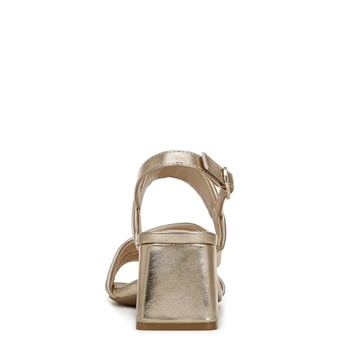 LifeStride Women's Celia Slingback Strappy Dress Sandals Heeled, Gold Metallic, 10 Wide by LifeStride - Image 3