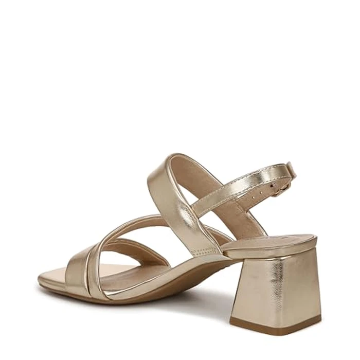 LifeStride Women's Celia Slingback Strappy Dress Sandals Heeled, Gold Metallic, 10 Wide by LifeStride - Image 8