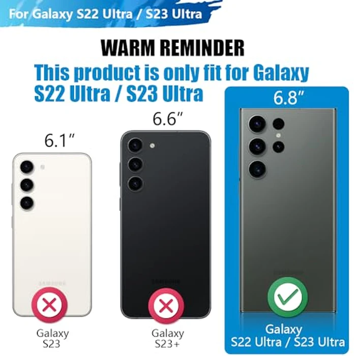 BAHOND [New] Battery Case for Samsung Galaxy S23 Ultra / S22 Ultra, 10000mAh Rechargeable Extended Battery Charging Charger Case, Add 130% Extra Juice (6.8 Inches) Black by BAHOND - Image 2